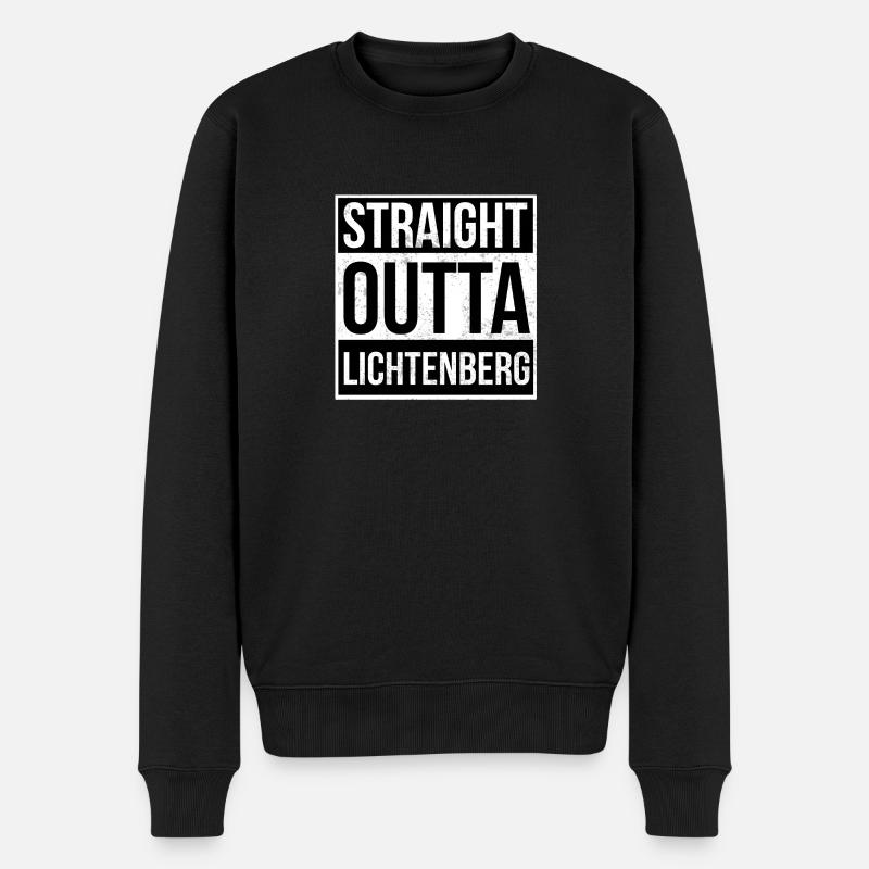 Straight Outta Lichtenberg - Pull Premium bio Homme - noir