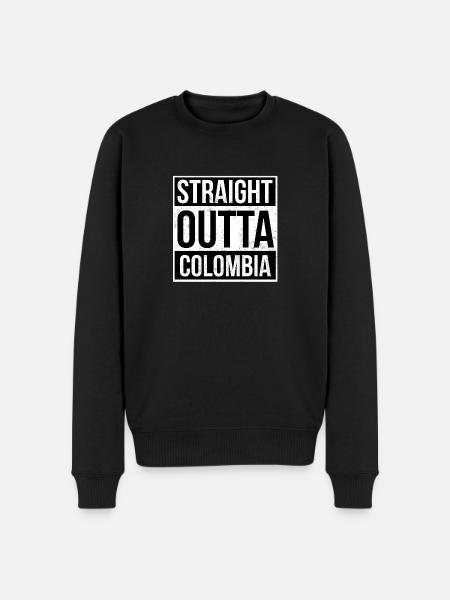 Straight Outta Colombia! - Men's Premium Organic Jumper - black