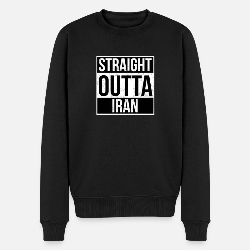 Straight Outta Iran! - Pull Premium bio Homme - noir