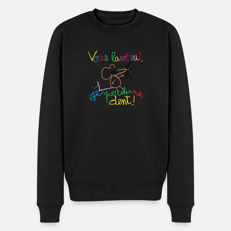 Vous lavé vu ? - Pull Premium bio Homme - noir