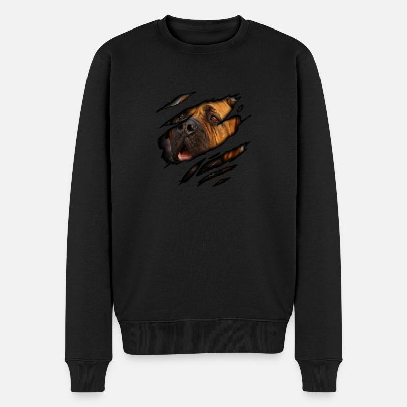 Bullmastiff en moi - Pull Premium bio Homme - noir