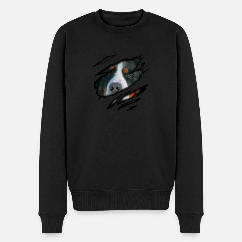 Berner Sennenhund en moi - Pull Premium bio Homme - noir