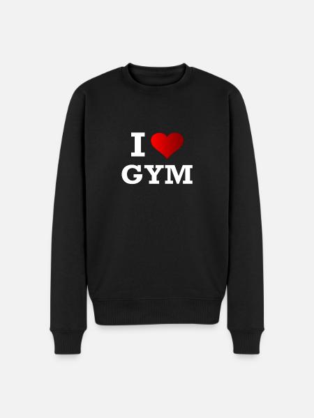 J'AIME GYM - Pull Premium bio Homme - noir
