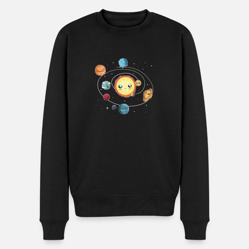 le système solaire - Pull Premium bio Homme - noir