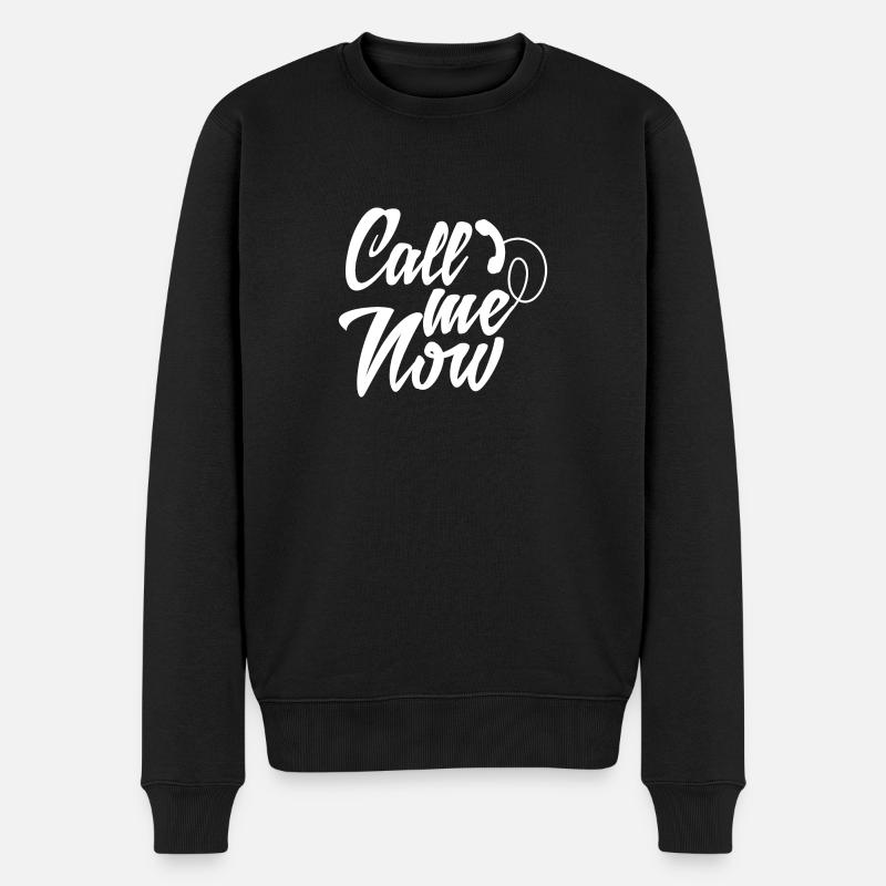 appelle moi maintenant - Pull Premium bio Homme - noir