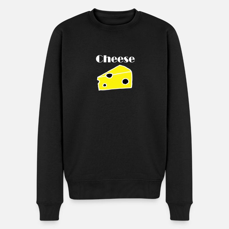 Cheese cheese - Men's Premium Organic Jumper - black