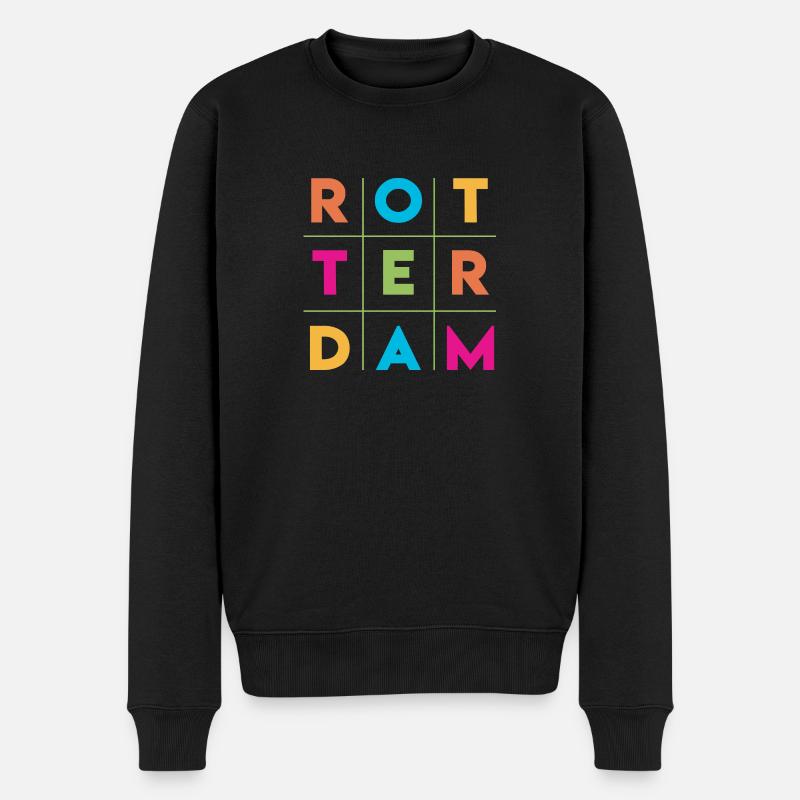 Rotterdam - Pays-Bas - Pays-Bas - Randstad - Pull Premium bio Homme - noir