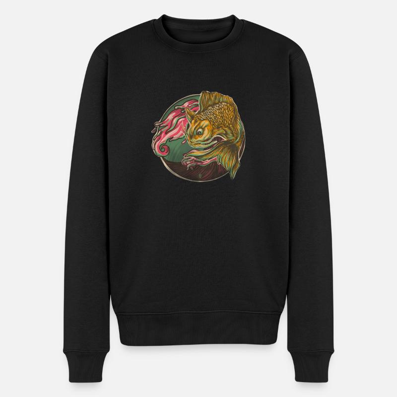 Poisson japonais - Pull Premium bio Homme - noir