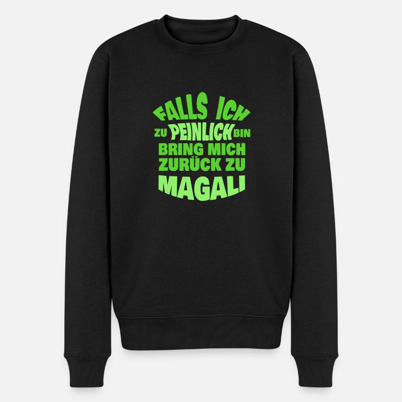 Jungesellenabschied Magali - Männer Premium Bio Pullover - Schwarz