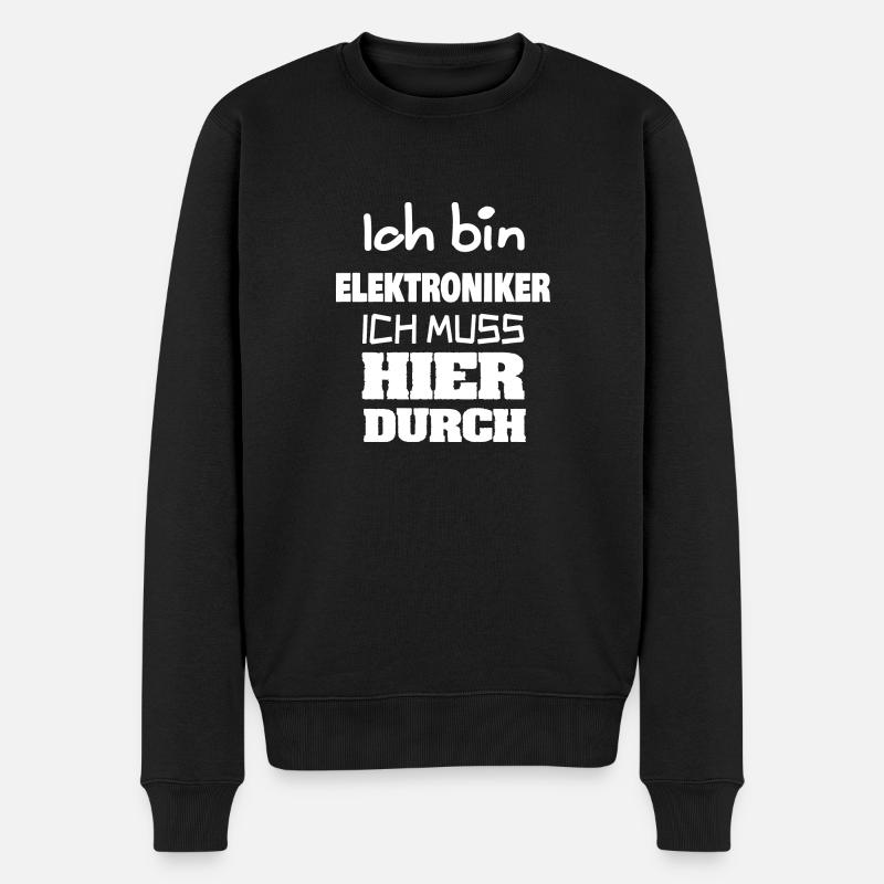 Occupation: Electronics technician - Men's Premium Organic Jumper - black
