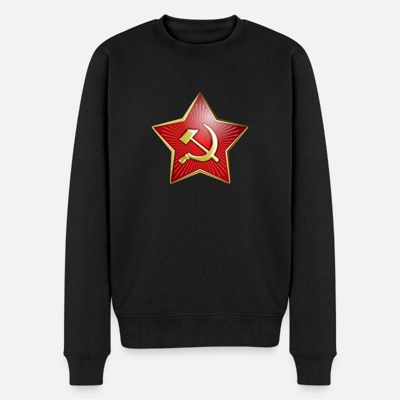 Armée soviétique Étoile Idée cadeau - Pull Premium bio Homme - noir