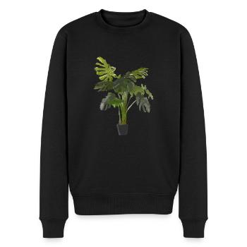 Zimmerpflanze - Männer Premium Bio Pullover - Schwarz - Vorne - Nico (187cm)