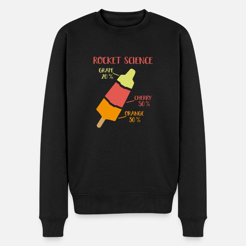 rocket science - Männer Premium Bio Pullover - Schwarz