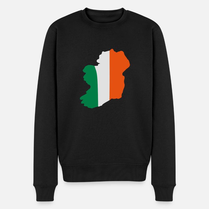 Irland - Männer Premium Bio Pullover - Schwarz
