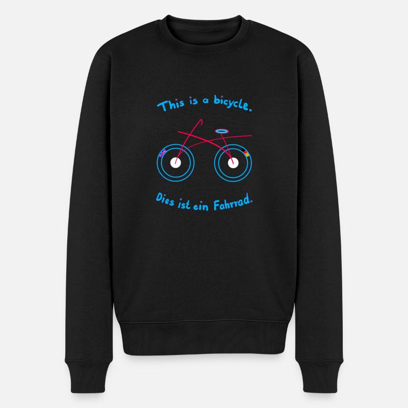 Le vélo en anglais. - Pull Premium bio Homme - noir