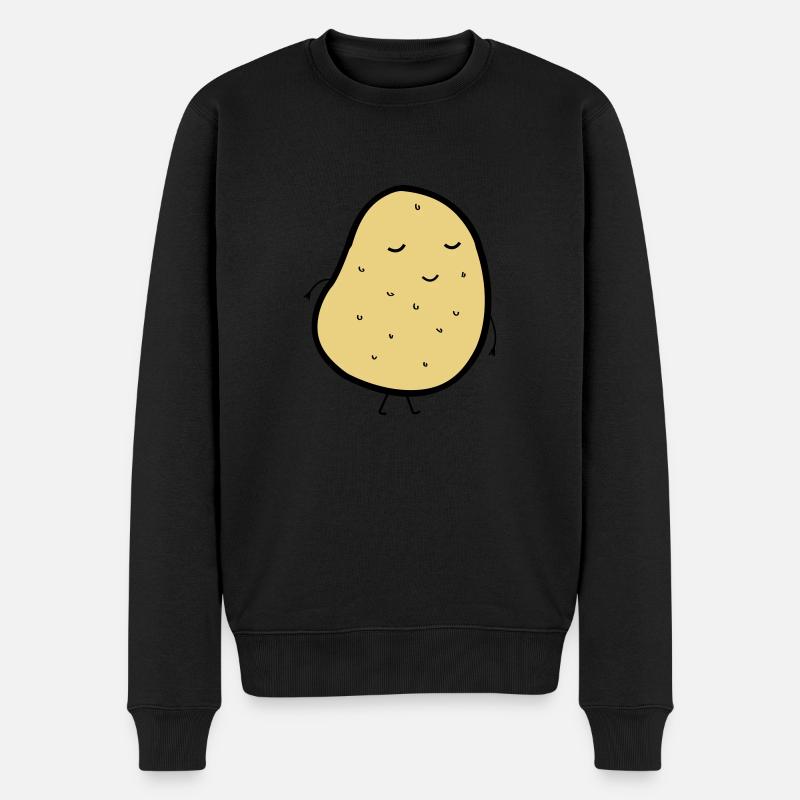 mr_potatoe - Pull Premium bio Homme - noir