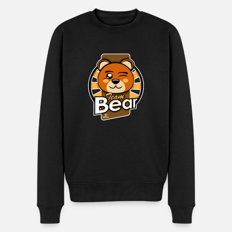 Team Bear - Pull Premium bio Homme - noir
