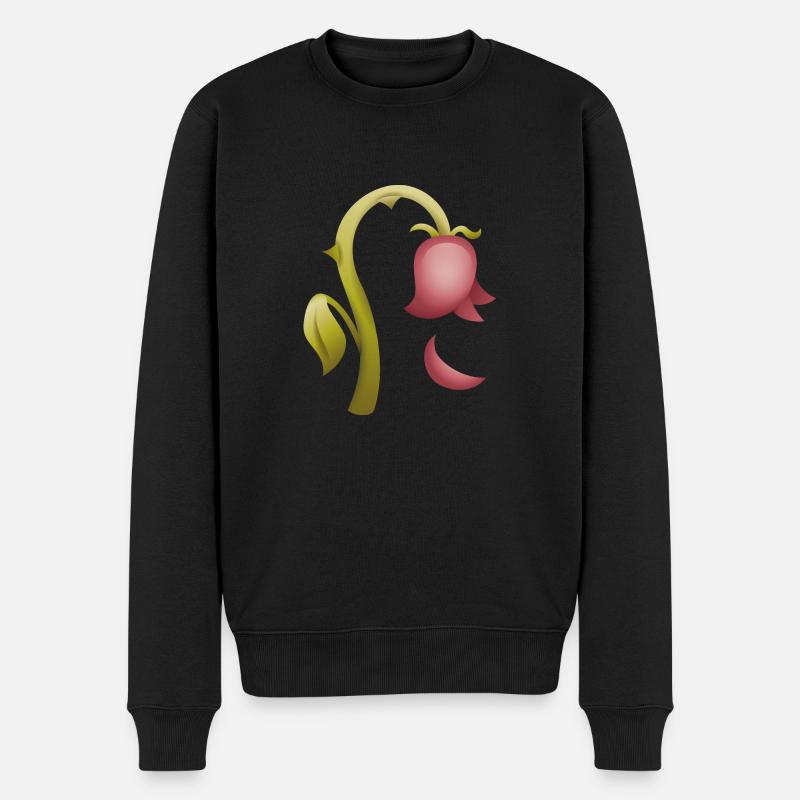 Smiley Flower - Pull Premium bio Homme - noir