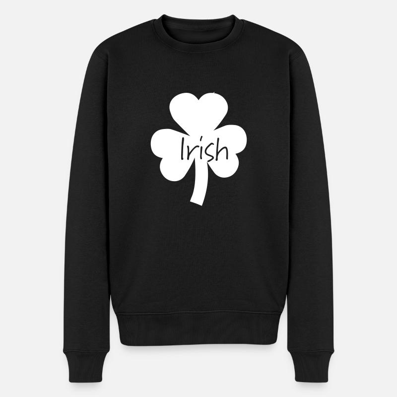 Trèfle Irlande irish - Pull Premium bio Homme - noir