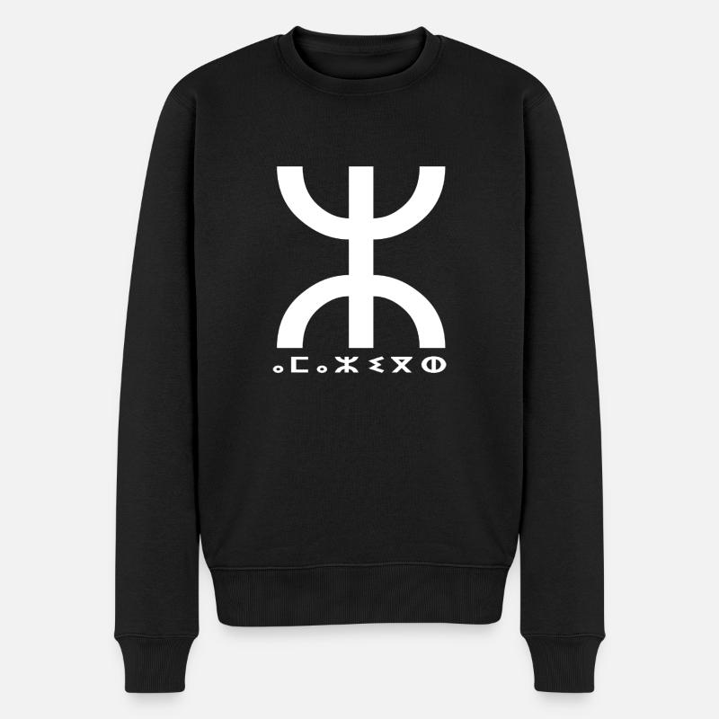 Amazigh Kabyle - Pull Premium bio Homme - noir