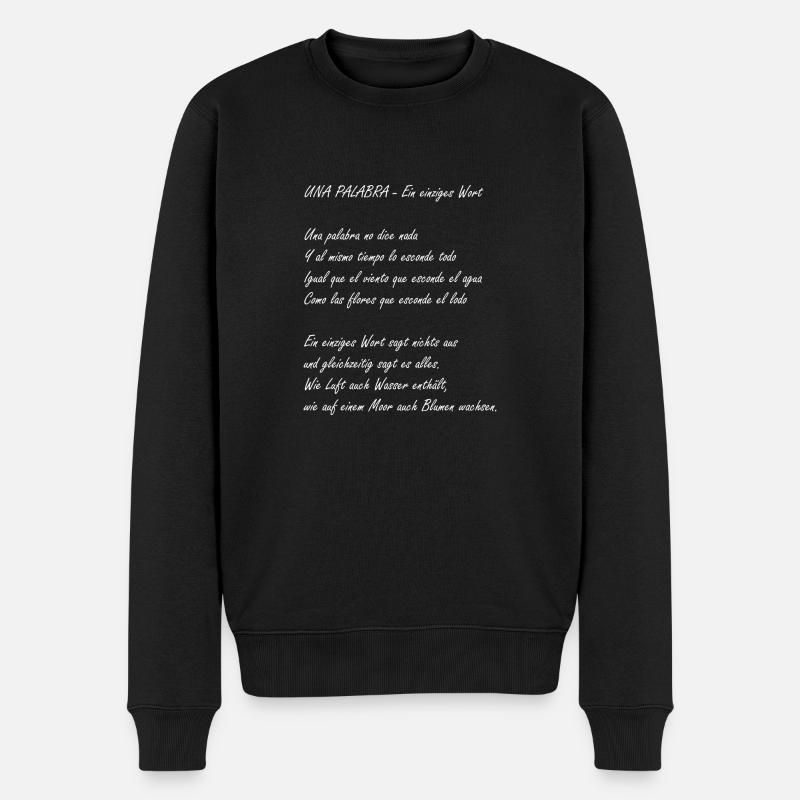Un seul mot - Pull Premium bio Homme - noir