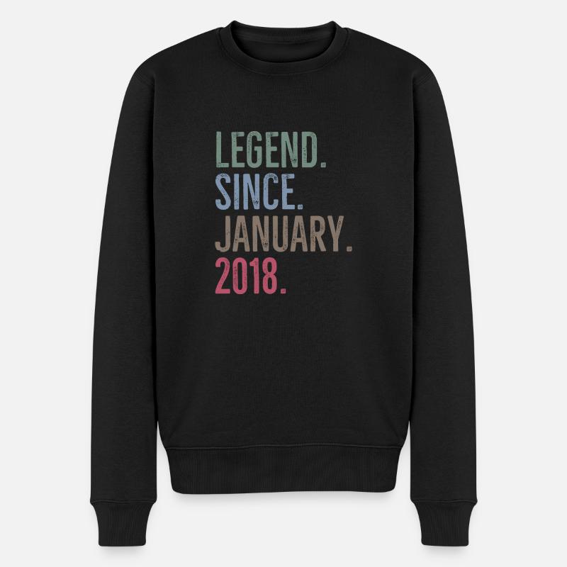 Légende depuis janvier 2018 - Pull Premium bio Homme - noir