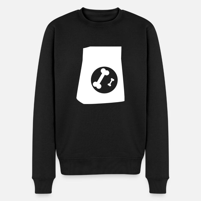 DOG CAT PET - Männer Premium Bio Pullover - Schwarz