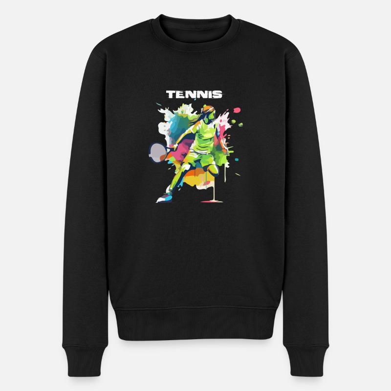 TENNIS - Pull Premium bio Homme - noir