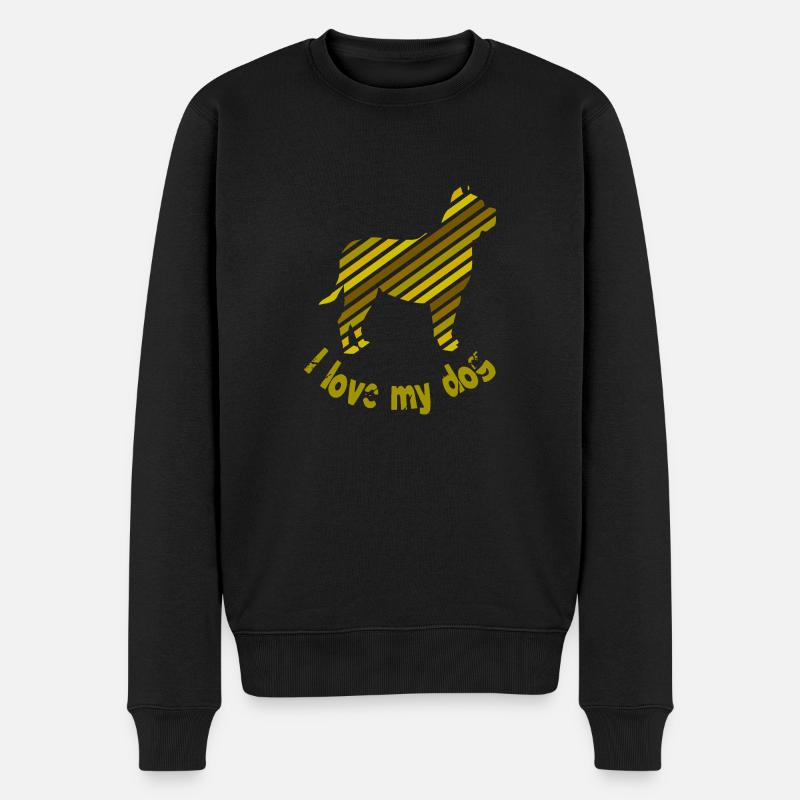 J’aime mon chien - Pull Premium bio Homme - noir