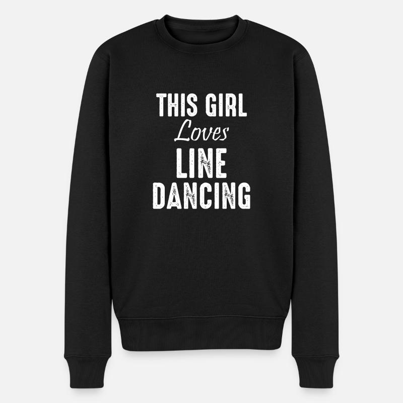 Dancing Dance Music - Männer Premium Bio Pullover - Schwarz