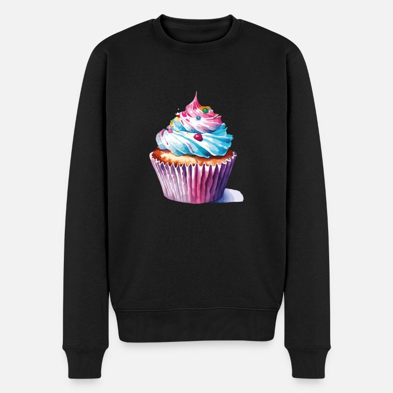 cupcake 2 2 - Männer Premium Bio Pullover - Schwarz
