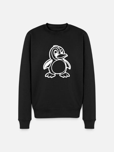 Penguin Comic - Men's Premium Organic Jumper - black