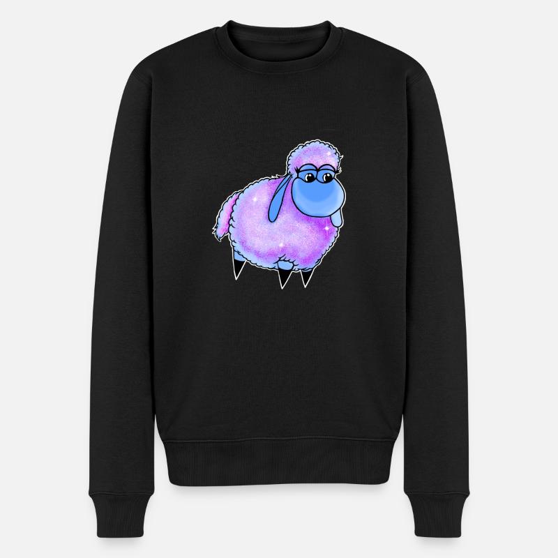 Wolly Sheepling Saupoudrer - Pull Premium bio Homme - noir