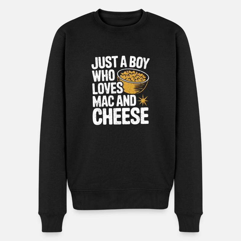 Fancy Mac 'n' Cheese - Men's Premium Organic Jumper - black