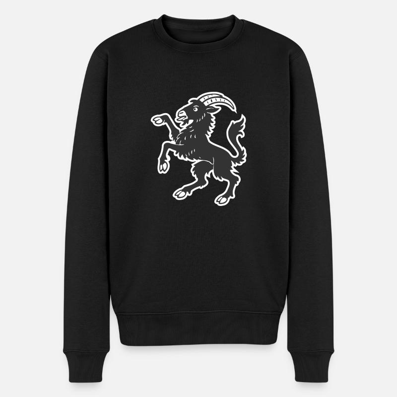 Chèvre Hälsinge - Pull Premium bio Homme - noir