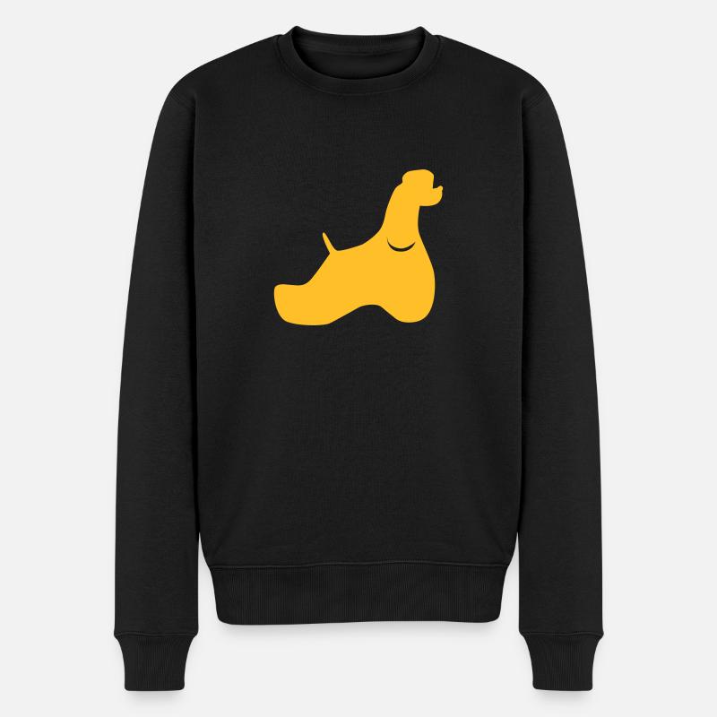 Cocker Silhouette - Pull Premium bio Homme - noir