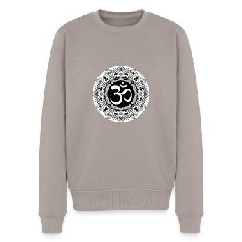 Signe OM - Pull Premium bio Homme - taupe - Devant - Nico (187cm)