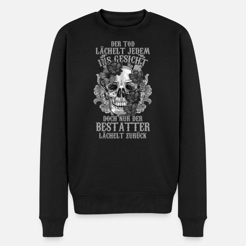 Bestatter Bestattungsfachkraft Spruch Geschenkidee - Männer Premium Bio Pullover - Schwarz
