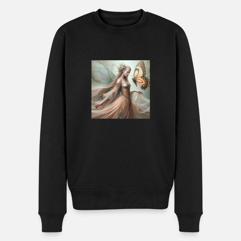 Fée Papillon. - Pull Premium bio Homme - noir