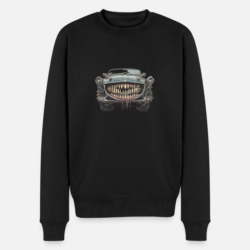 das Höllenauto - Männer Premium Bio Pullover - Schwarz