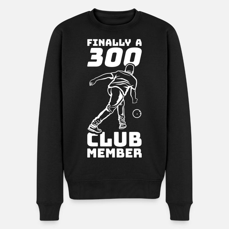 Drôle de dicton de bowling - Pull Premium bio Homme - noir