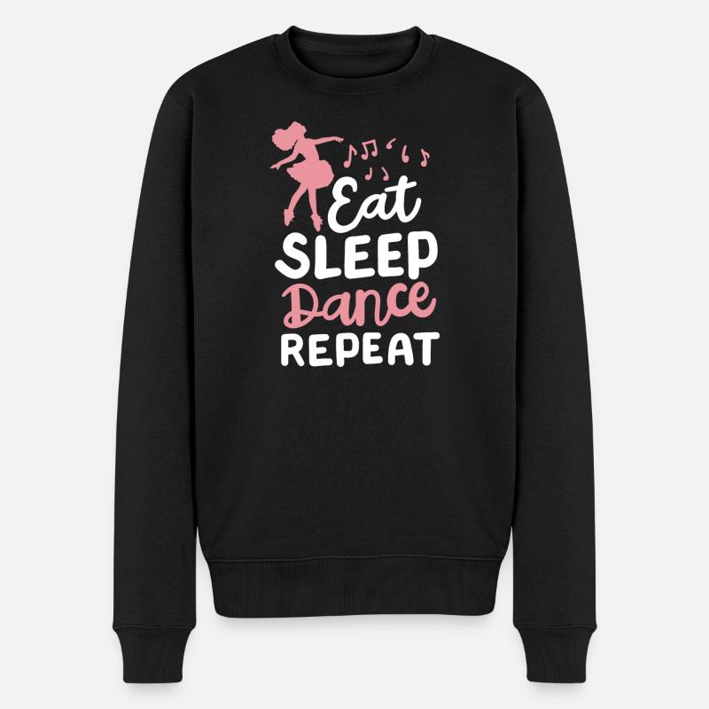 Ballett Tanzen Ballerina - Männer Premium Bio Pullover - Schwarz