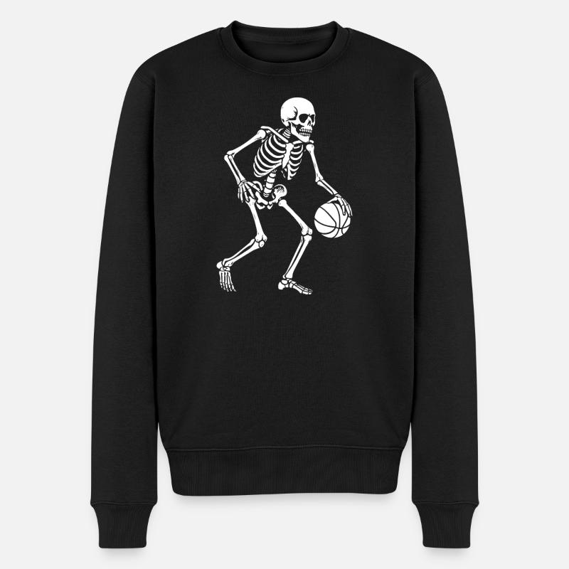 Skeleton Dribbler Basketball - Pull Premium bio Homme - noir