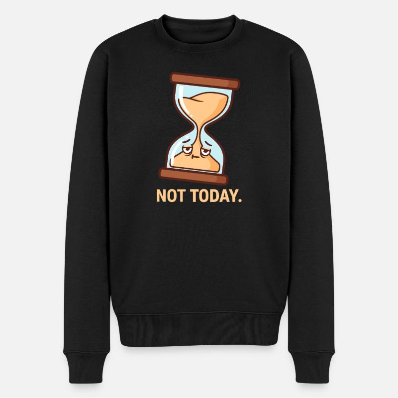 Le Sablier réticent - Pull Premium bio Homme - noir