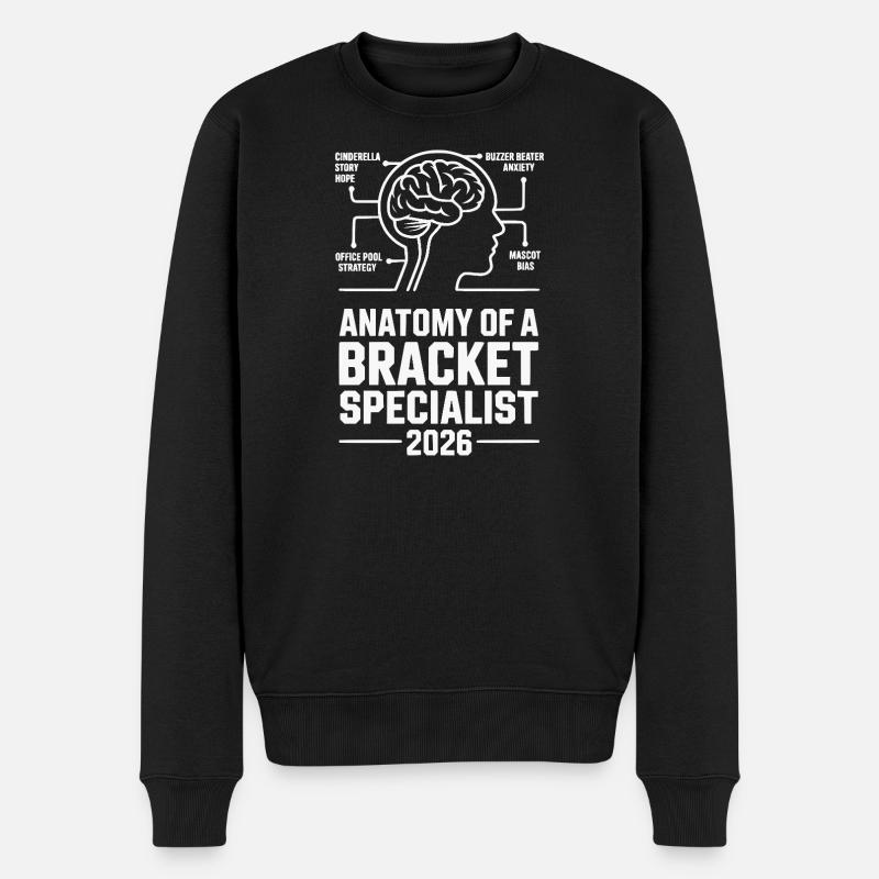 Basket-ball spécialisé dans le tableau - Pull Premium bio Homme - noir