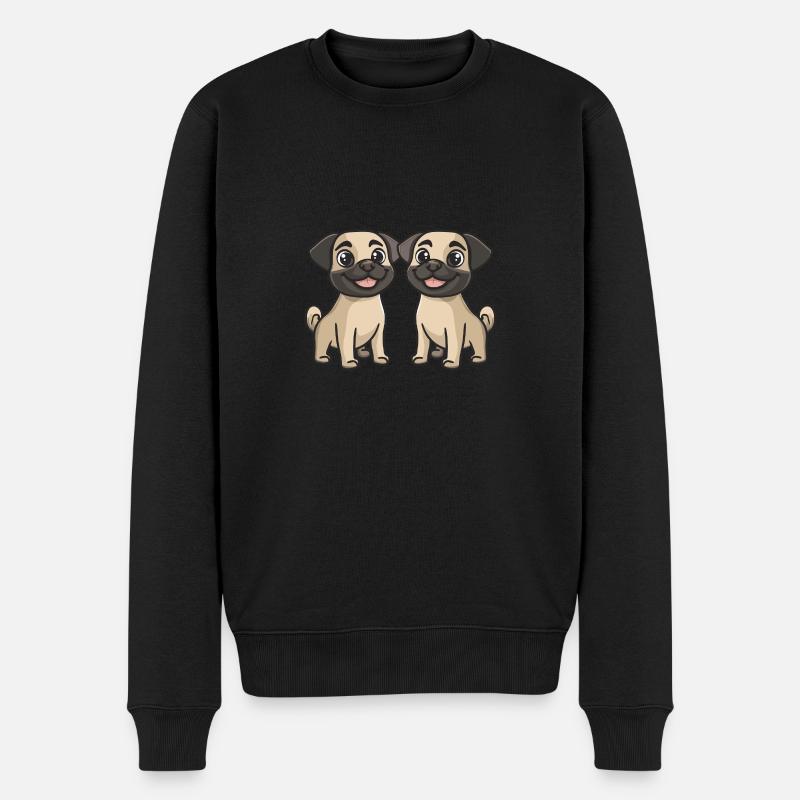 Kangal Hund Comic - Männer Premium Bio Pullover - Schwarz