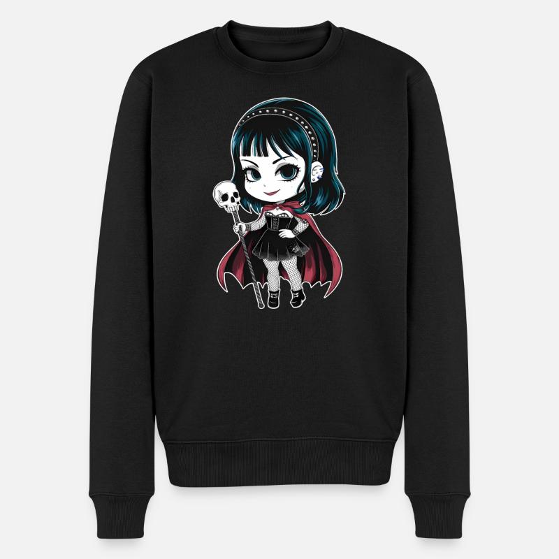 Chibi Goth Girl - Pull Premium bio Homme - noir