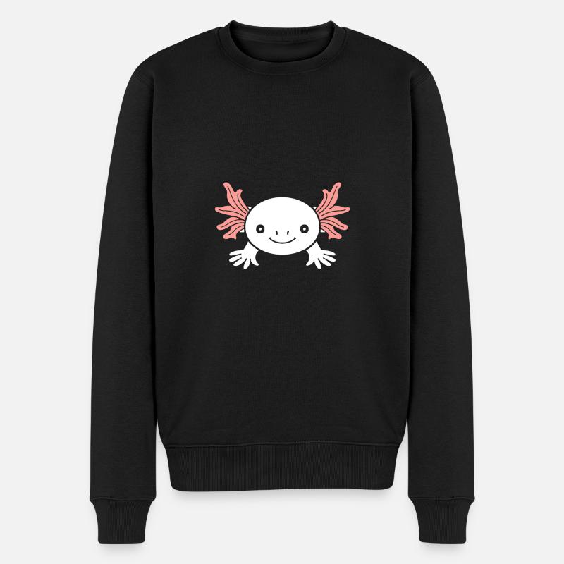 axolotl - Pull Premium bio Homme - noir