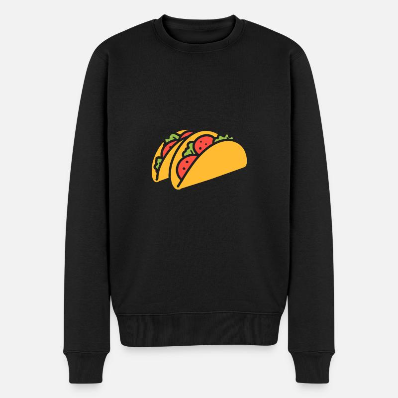 Tacos - Männer Premium Bio Pullover - Schwarz