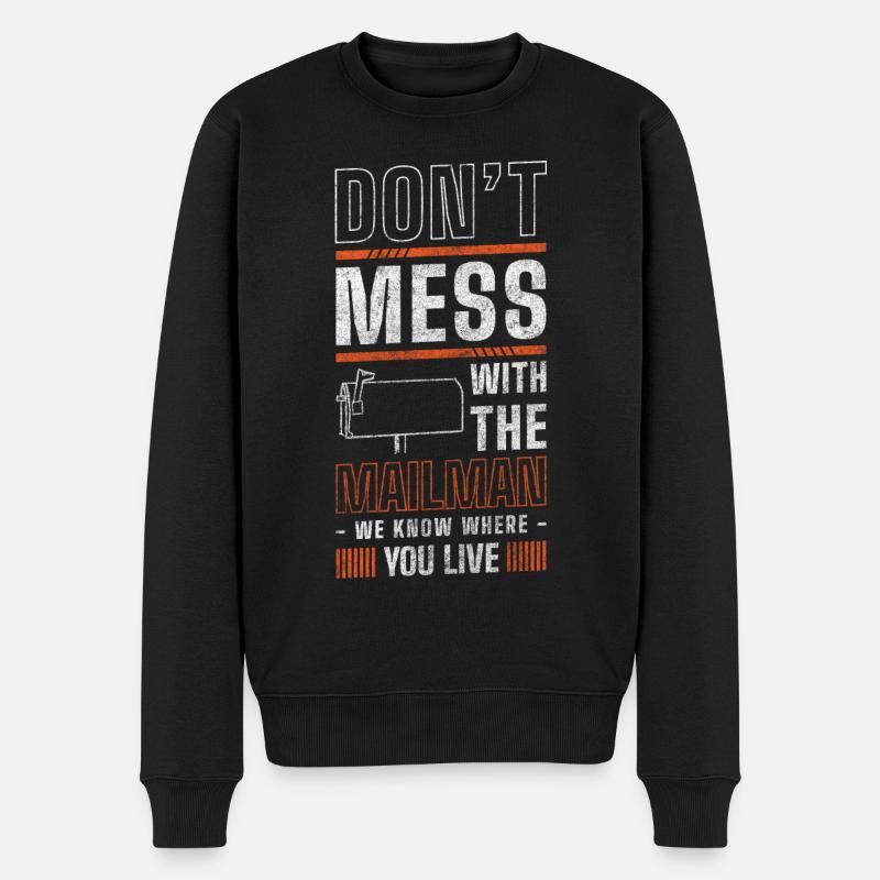 Facteur Lettres Postier - Pull Premium bio Homme - noir
